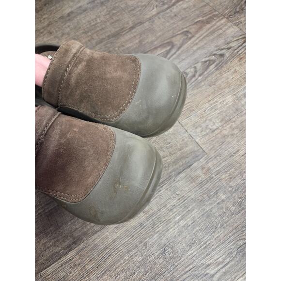 Crocs Troika Brown Slingback Suede Rubber Slip On Comfort Clogs Womens Size 9 - Picture 8 of 10